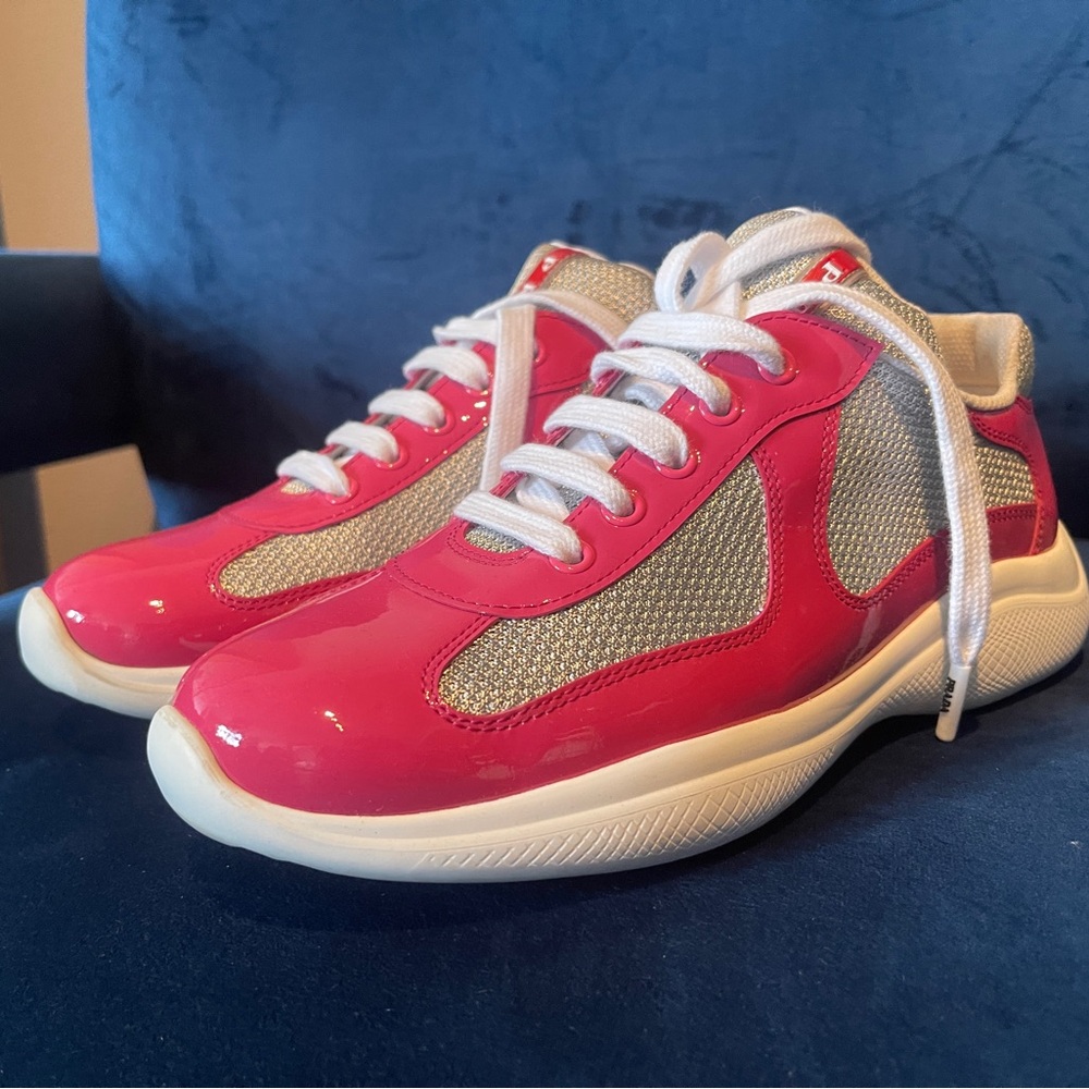 Prada America's Cup biker fabric sneakers